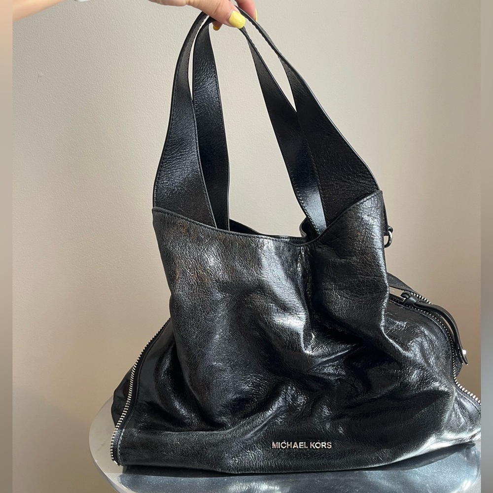Michael Kors Black Shoulder Bag with Extra Strap